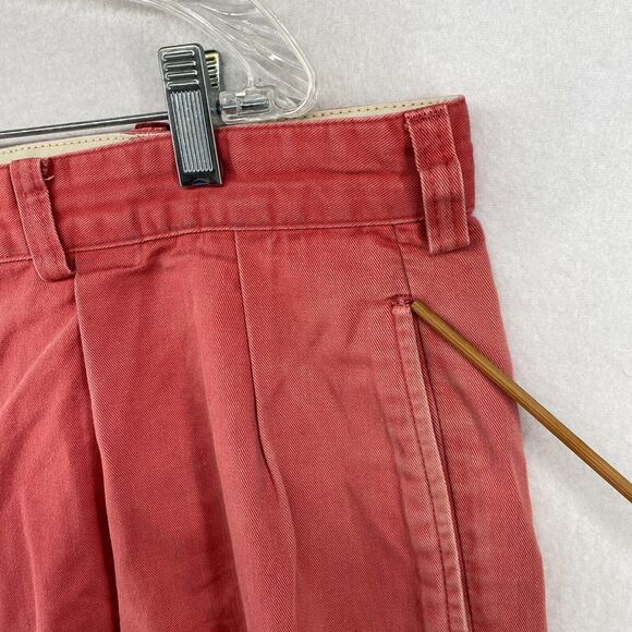 POLO RALPH LAUREN Shorts Men 42 Pleated 9" Chino Twill Walking Nantucket Red USA - Picture 6 of 13
